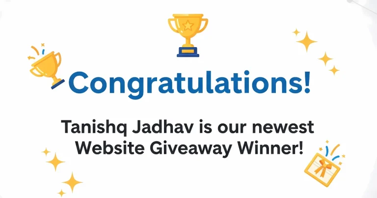 Free Website Giveaway Winner Announced August 15, 2025!